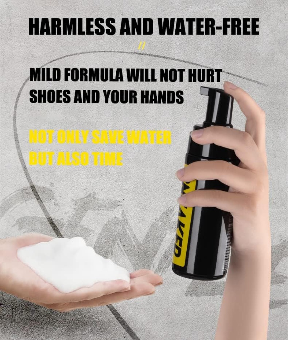 スニーカー用シューズクリーナーキット、水を使わないフォームク - Shoe Cleaner のレビューと価格