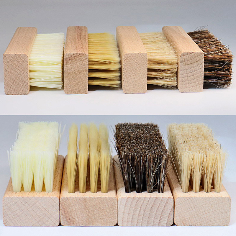 木製ハンドル付き靴ブラシ,実用的なプラスチック製の髪,柔らか - Shoe Cleaning Brush のレビューと価格