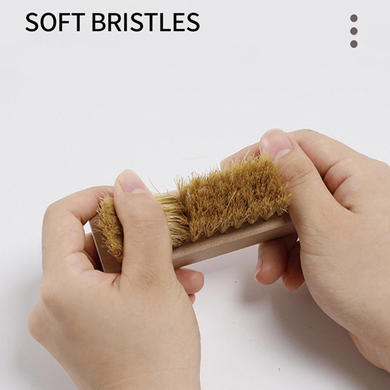 木製ハンドル付き靴ブラシ,実用的なプラスチック製の髪,柔らか - Shoe Cleaning Brush のレビューと価格