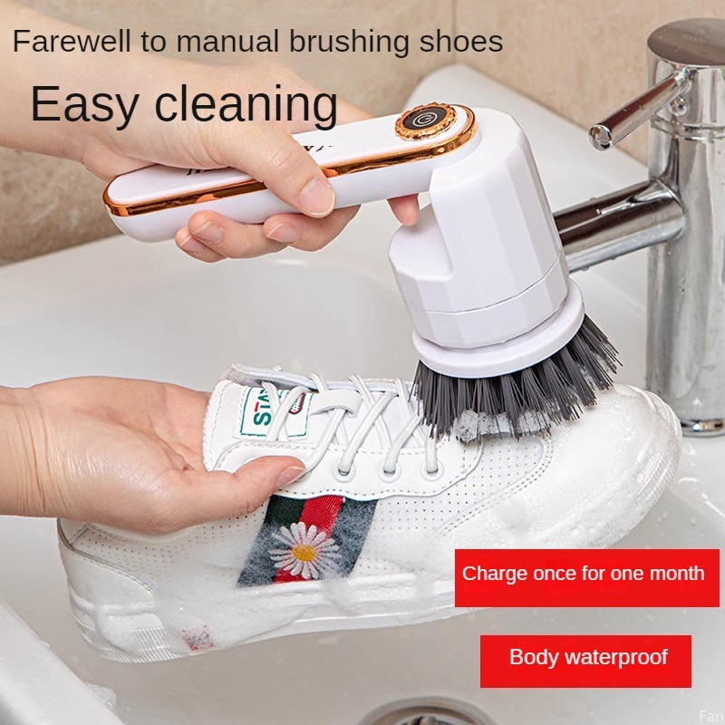 充電式電動ハンドブラシ,防水,多機能,家庭用および靴ツール - Shoe Cleaning Brush のレビューと価格