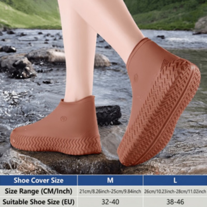 厚みのある防水多層構造屋外用レインプルーフポータブルシューズ - Sneaker Protector のレビューと価格